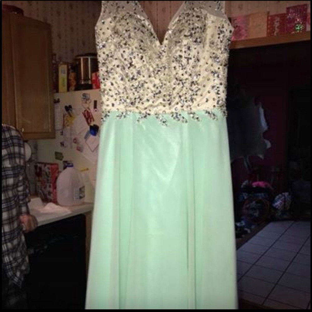 Floor length prom dress